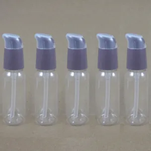 5 Plastic 1oz Spray Bottles Empty Refillable Clear PET 30ml TSA Travel Size !