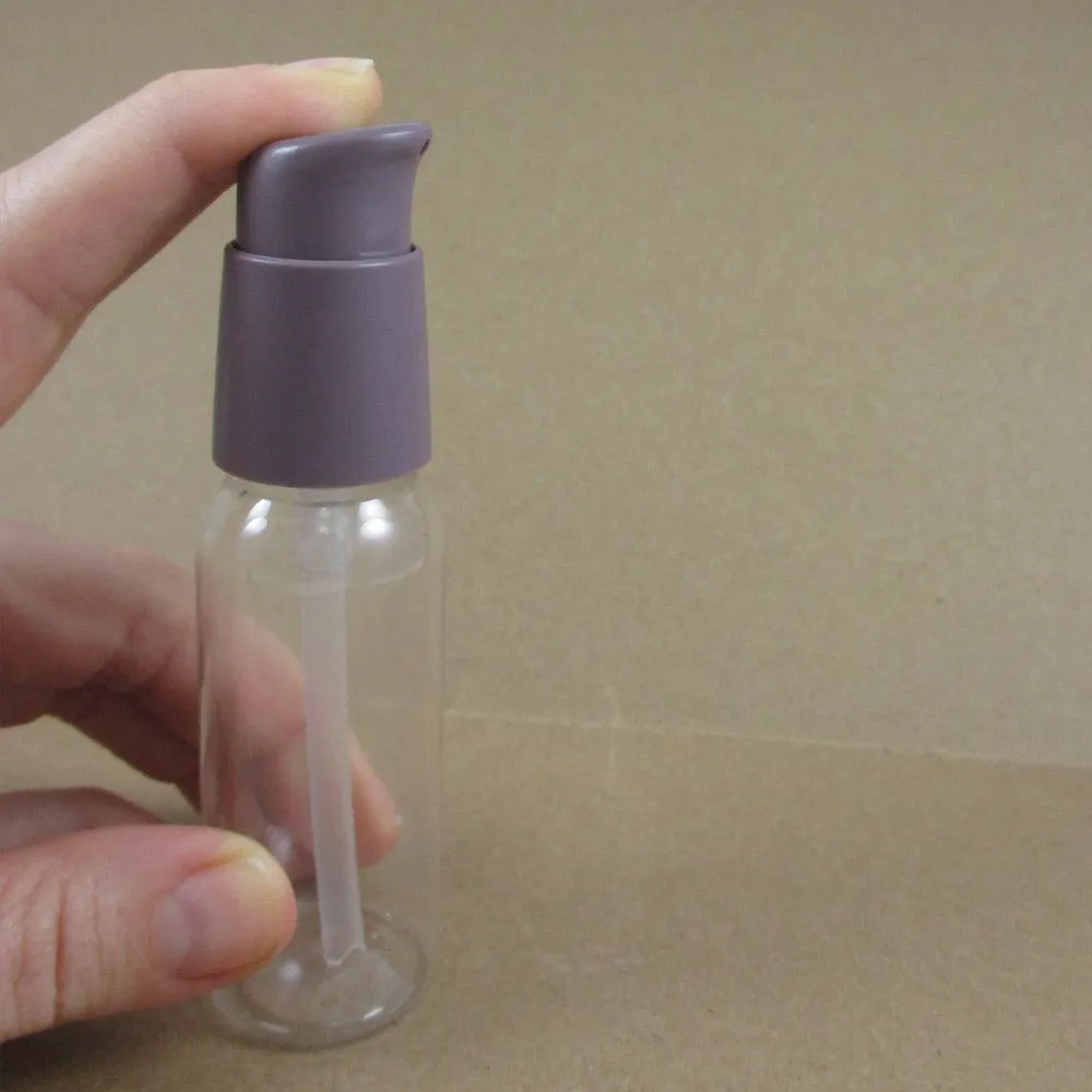 5 Plastic 1oz Spray Bottles Empty Refillable Clear PET 30ml TSA Travel Size !