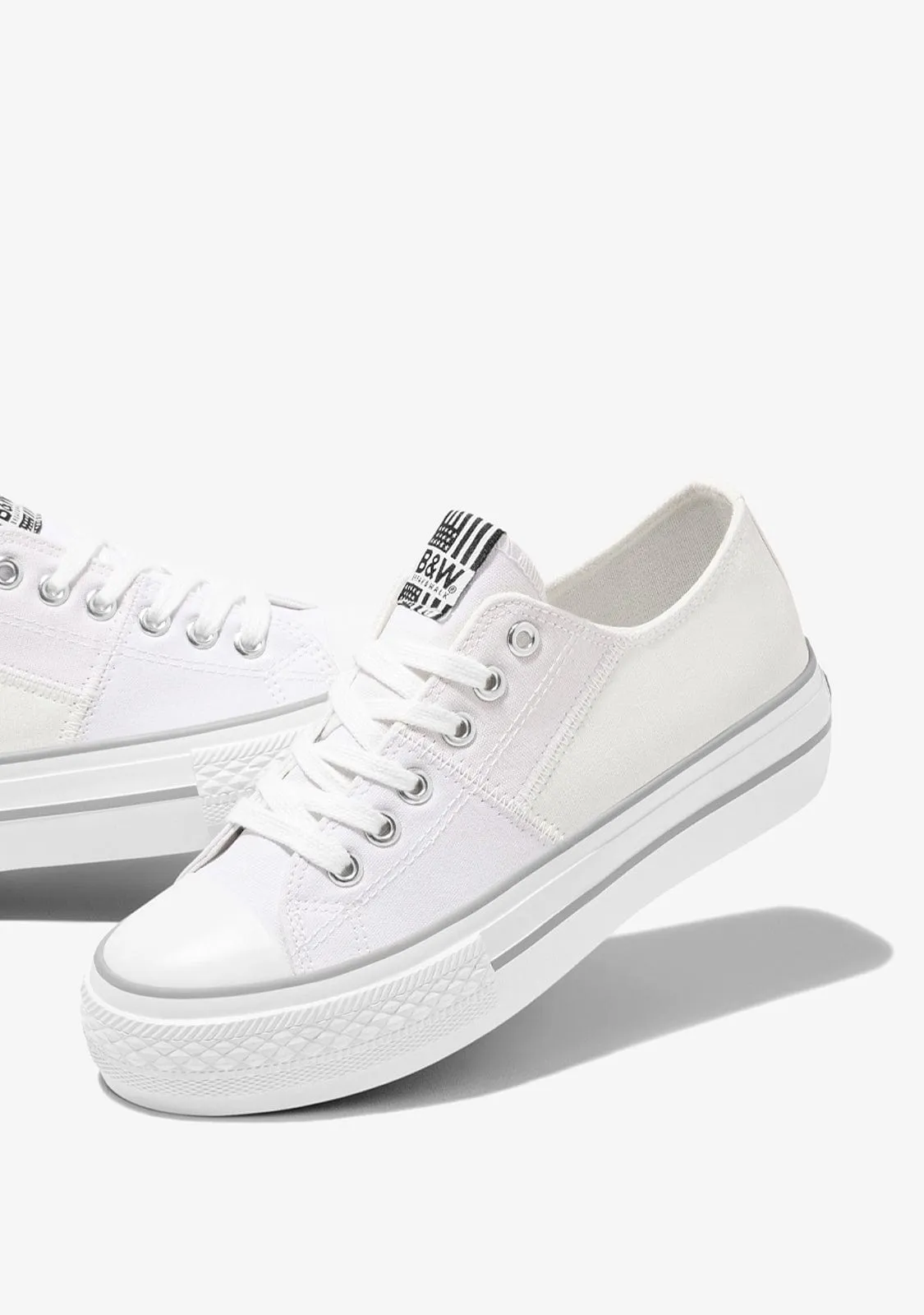 B&W Multicolour Solar Sneakers