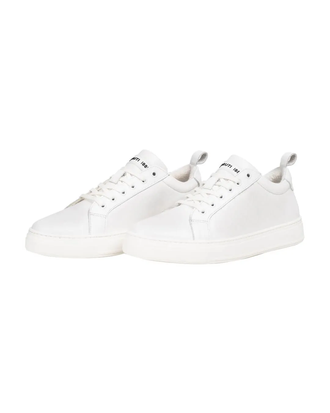 Cerruti  1881 White Printed Sneakers