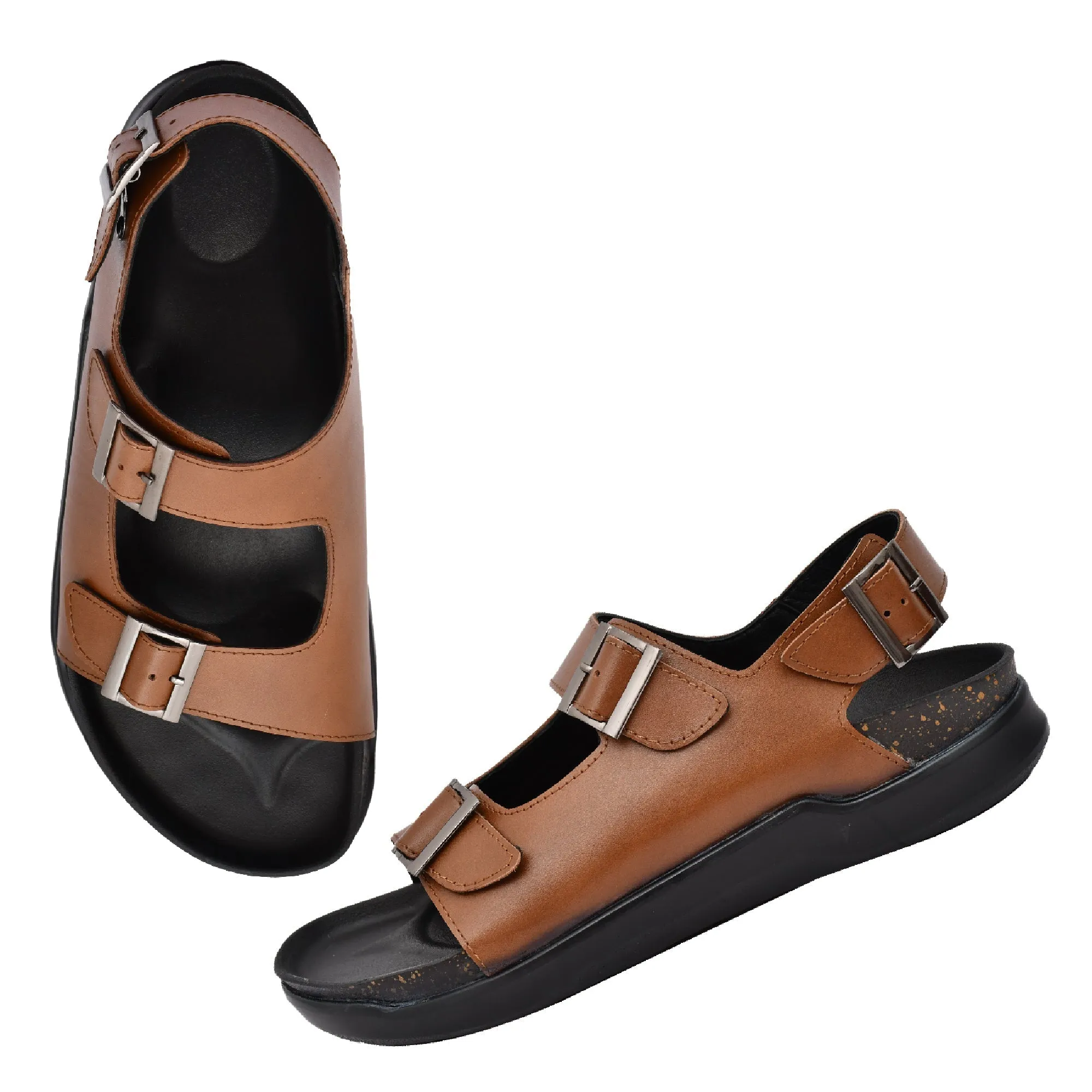 Country Maddox Leather Tan Sandals: Comfort Meets Style
