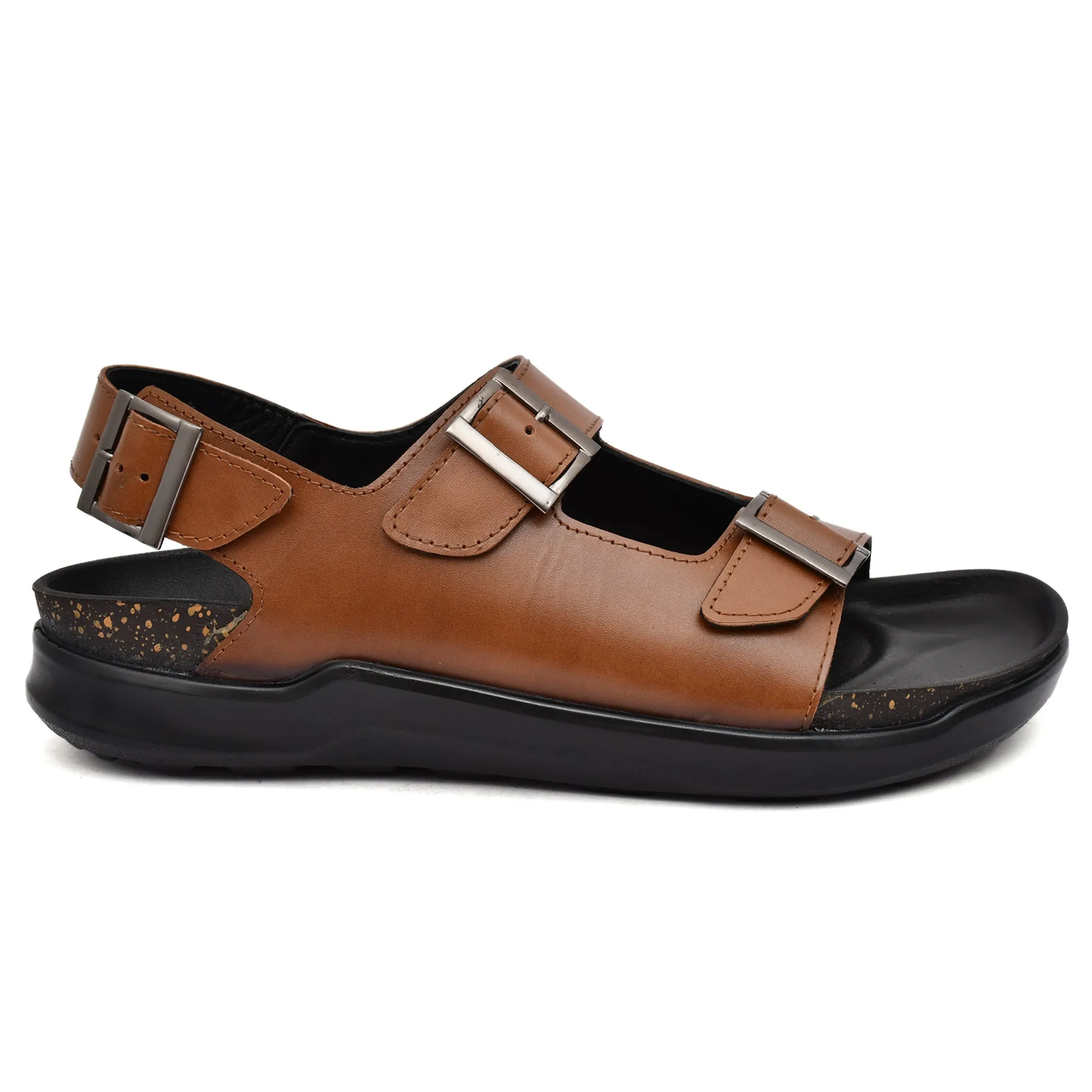 Country Maddox Leather Tan Sandals: Comfort Meets Style
