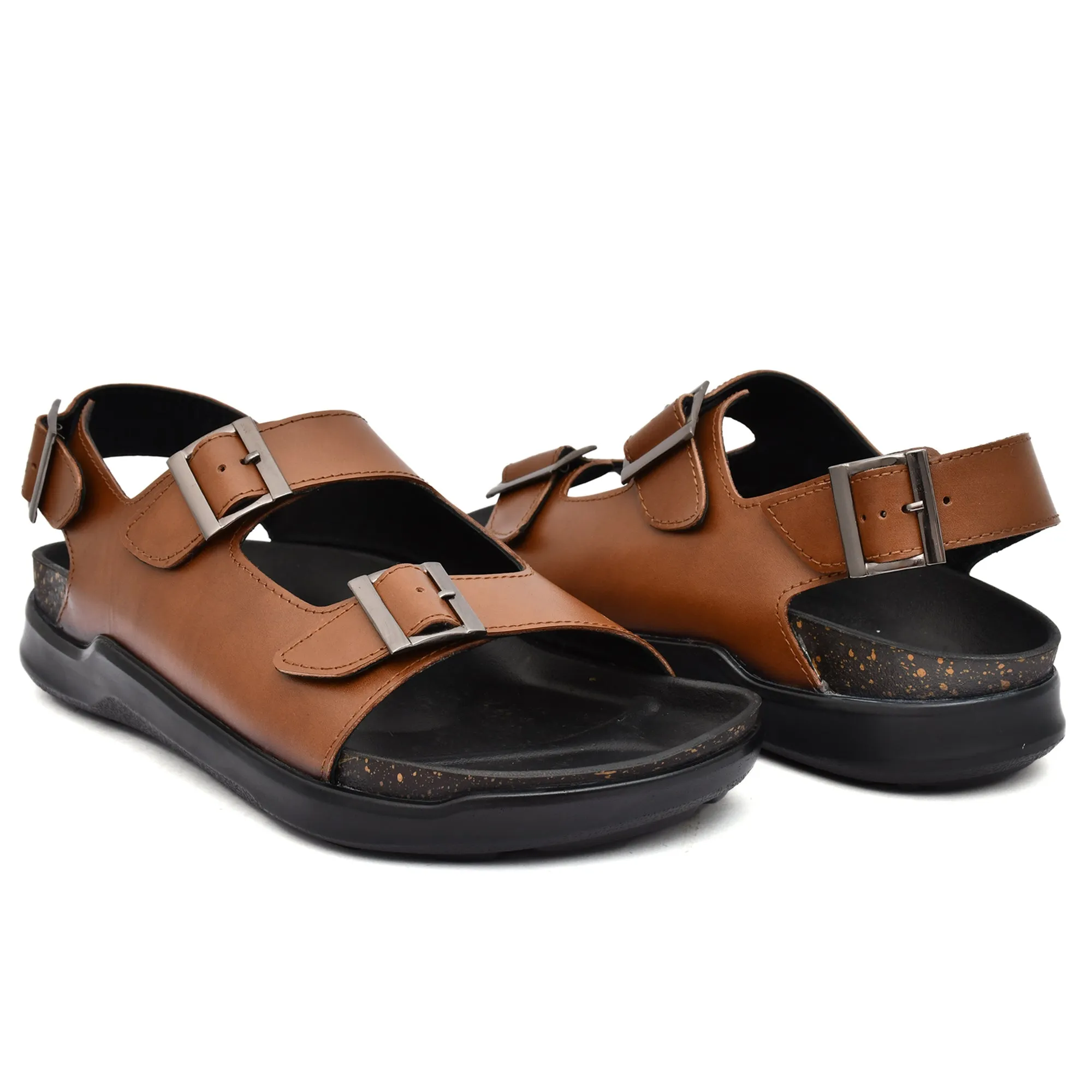 Country Maddox Leather Tan Sandals: Comfort Meets Style