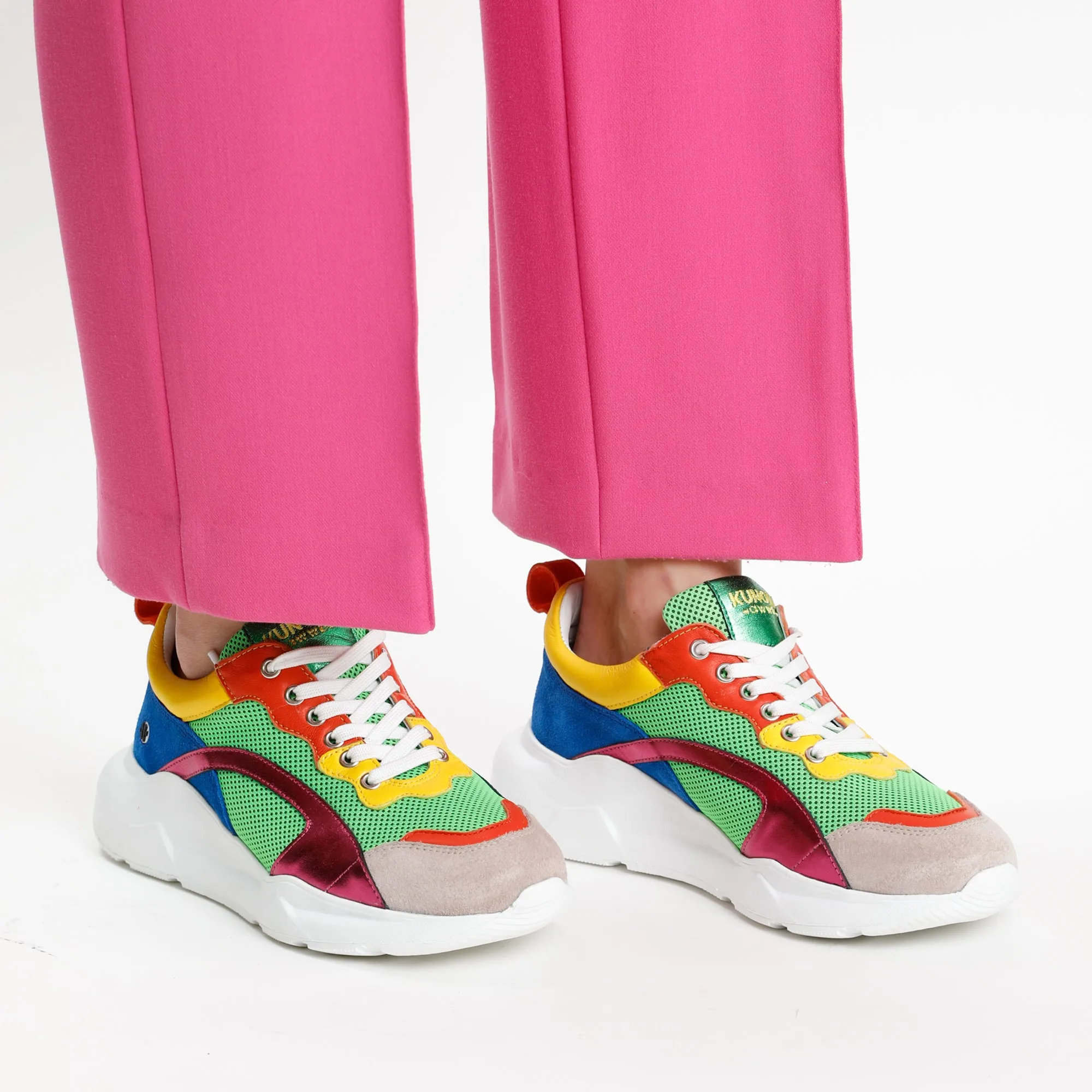 IZZI platform sneaker - Parrot