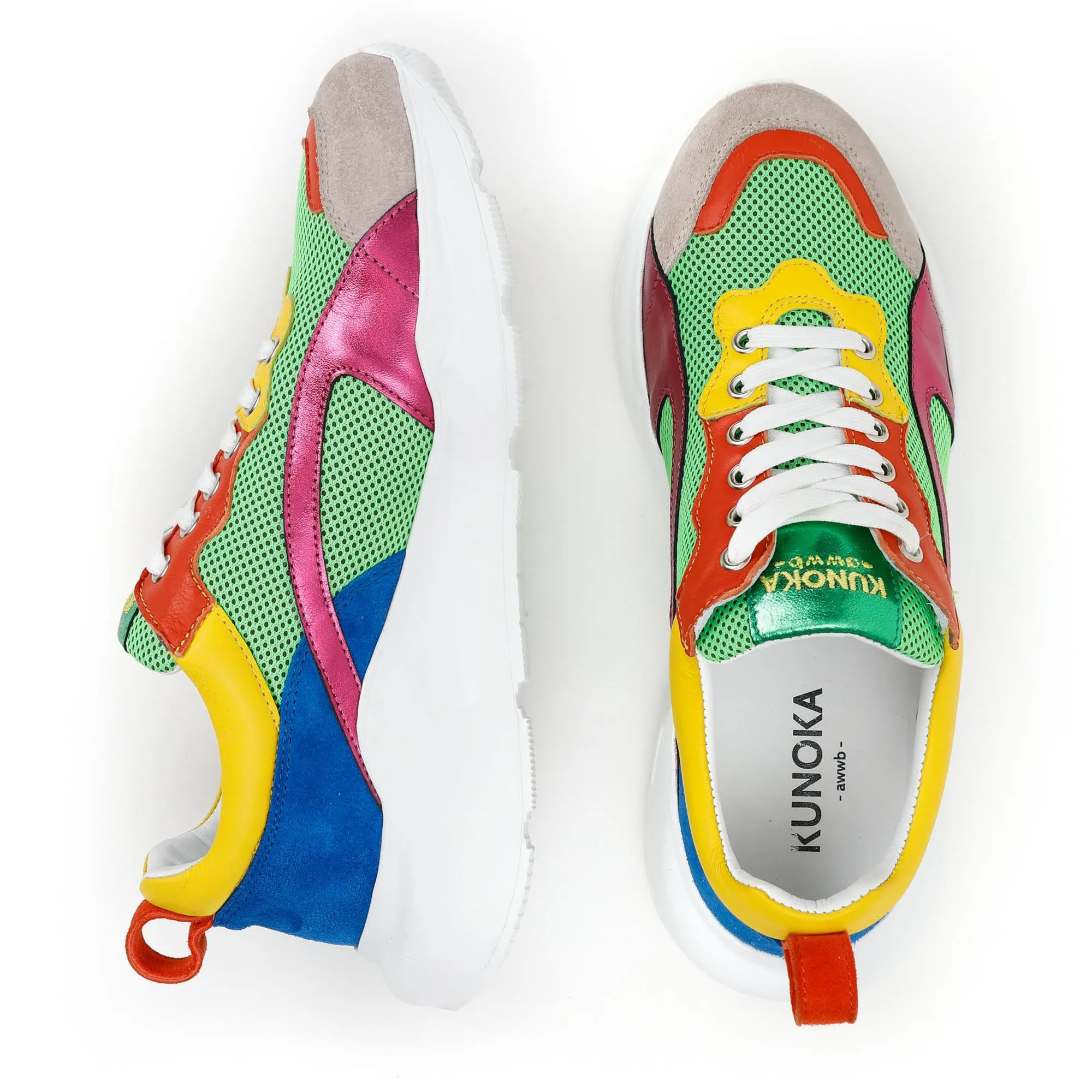 IZZI platform sneaker - Parrot