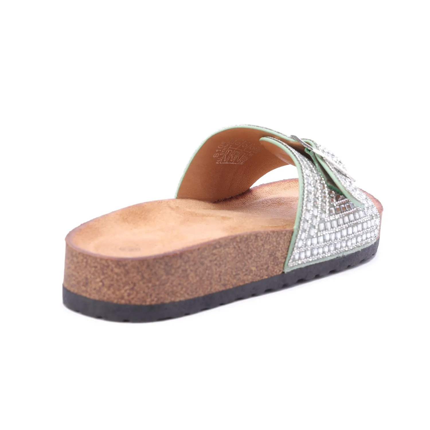 Lumire Crystal Slides-Mint Green
