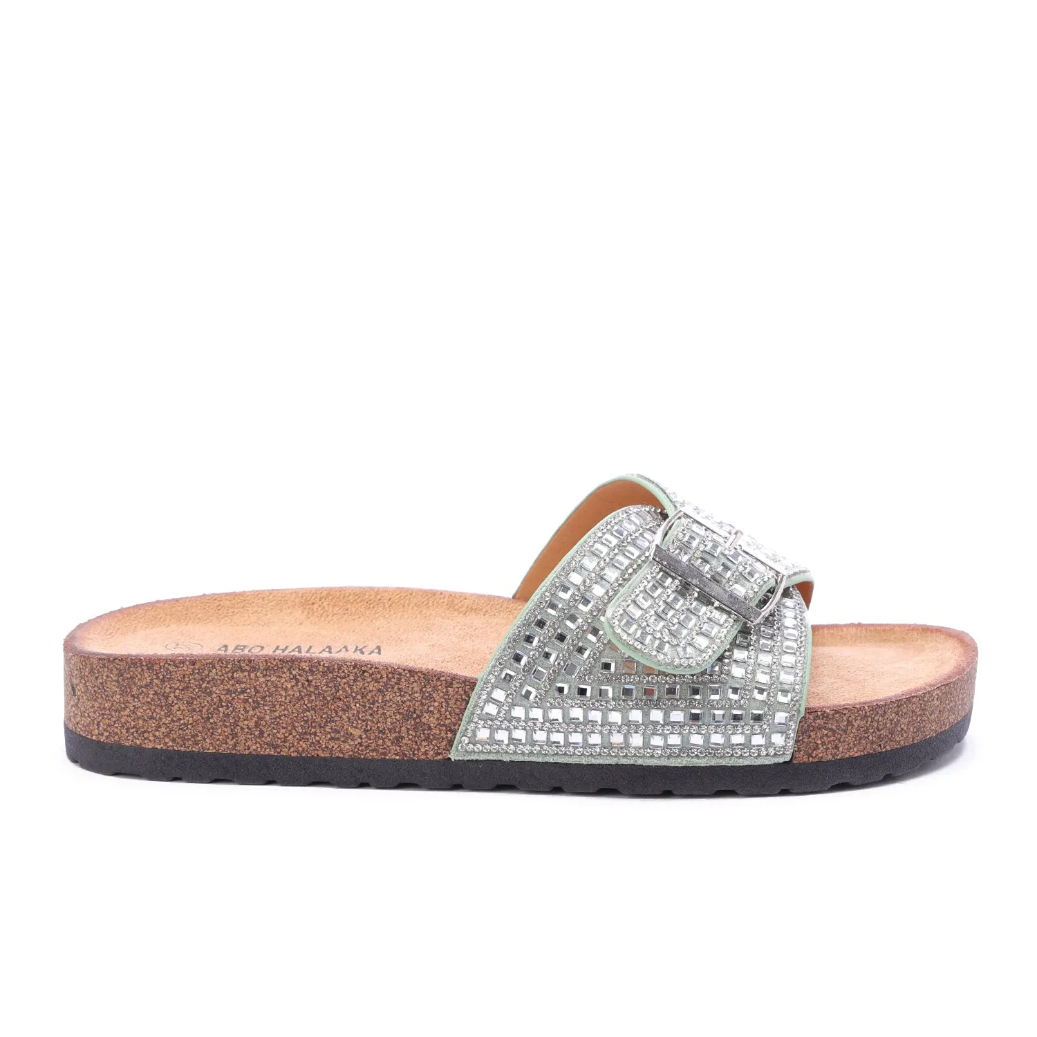 Lumire Crystal Slides-Mint Green