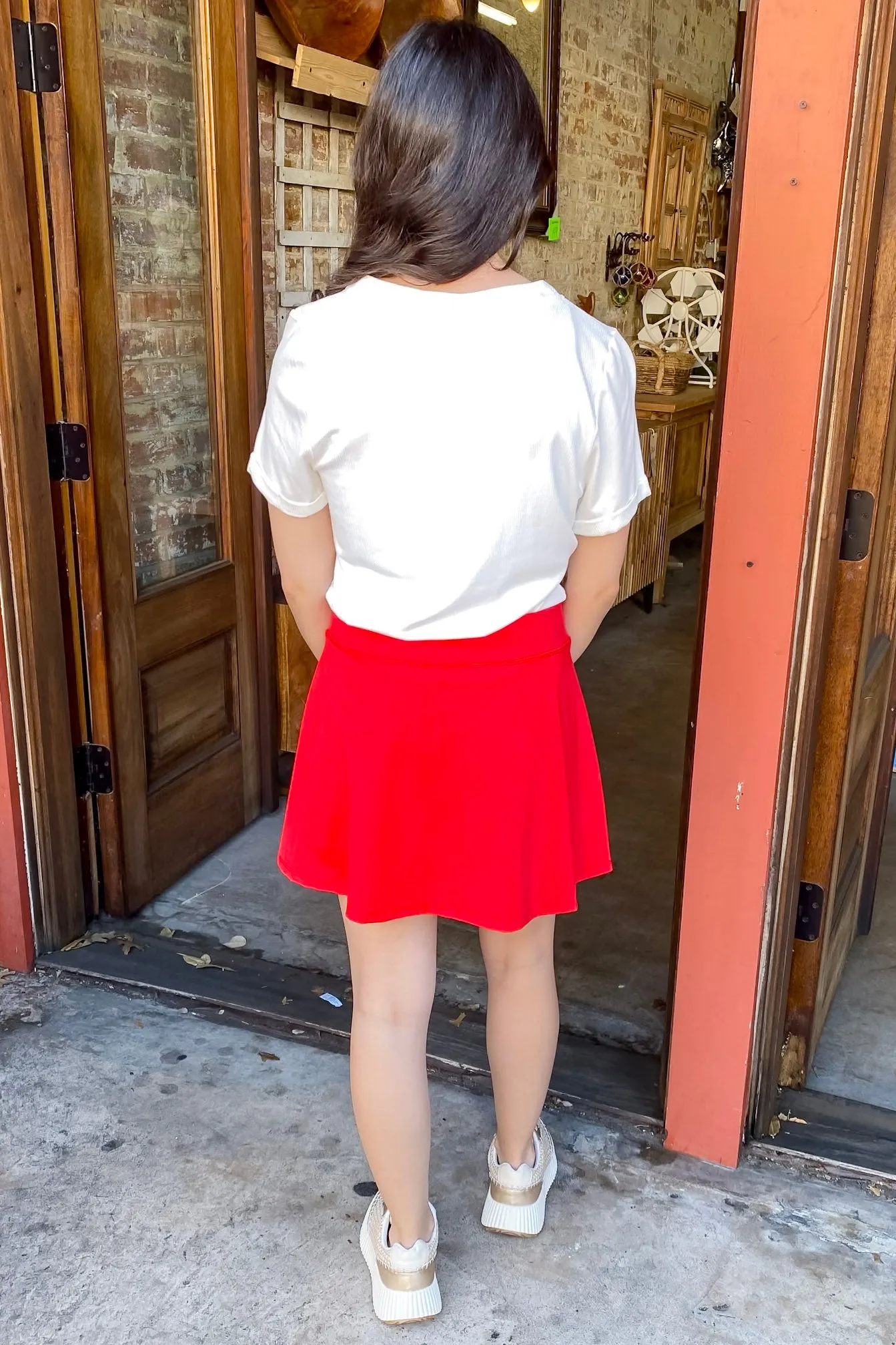 Power Play Red Skort