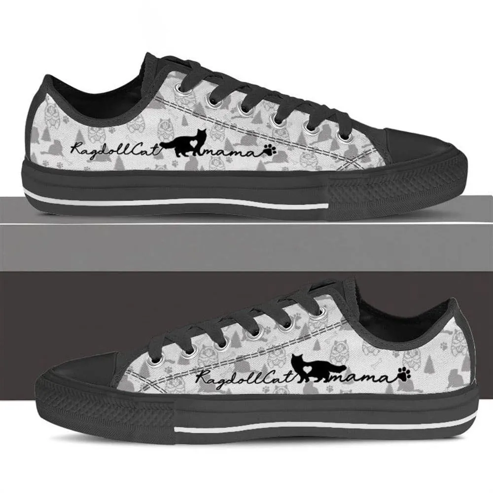 Ragdoll Cat Low Top Shoes - Cat Walking Shoes Men Women - Cat Memorial Gift, Cat Canvas Shoes