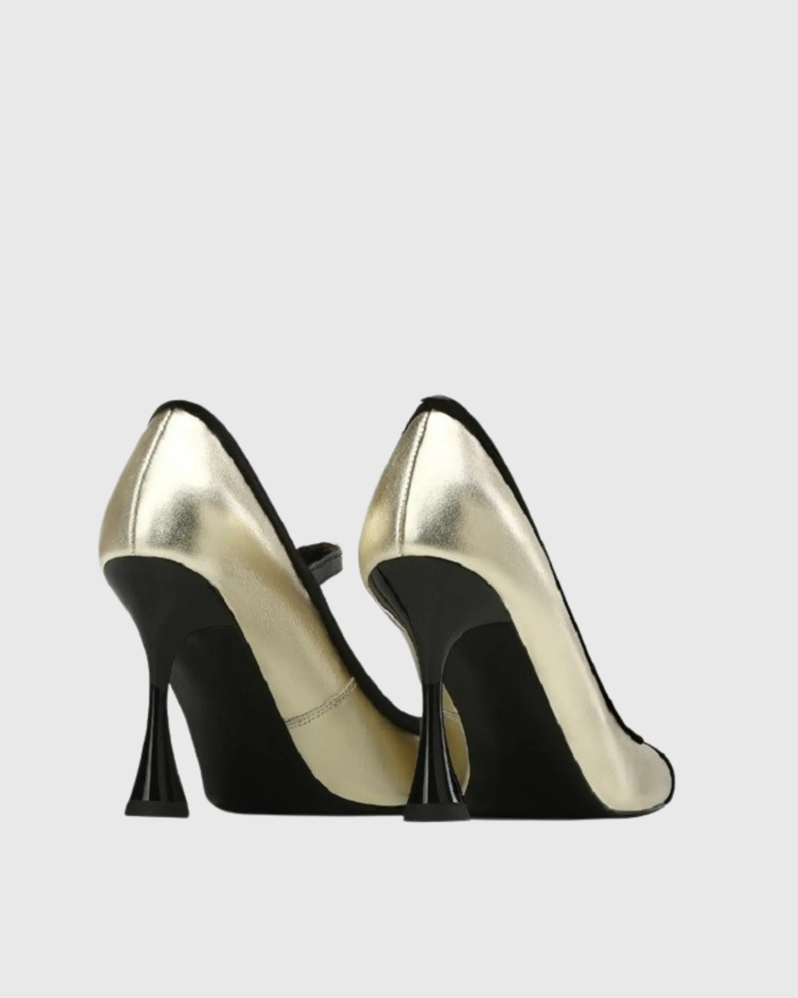 Setia Two Tone Flared Heels