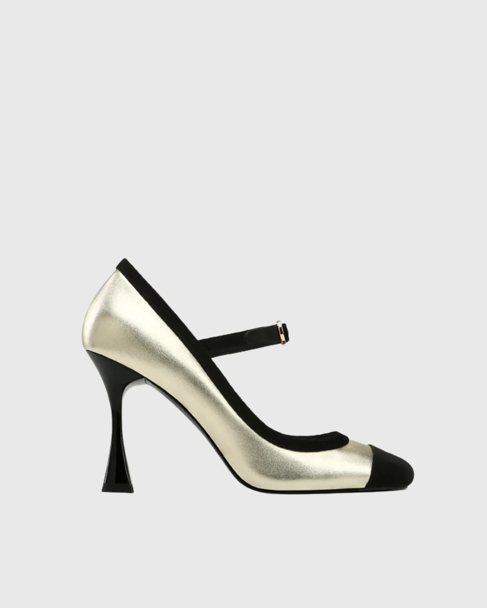 Setia Two Tone Flared Heels