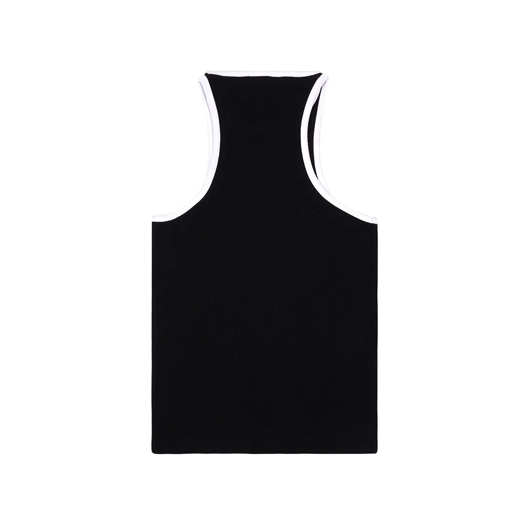 SRHWC Ribbed Tank Black/White