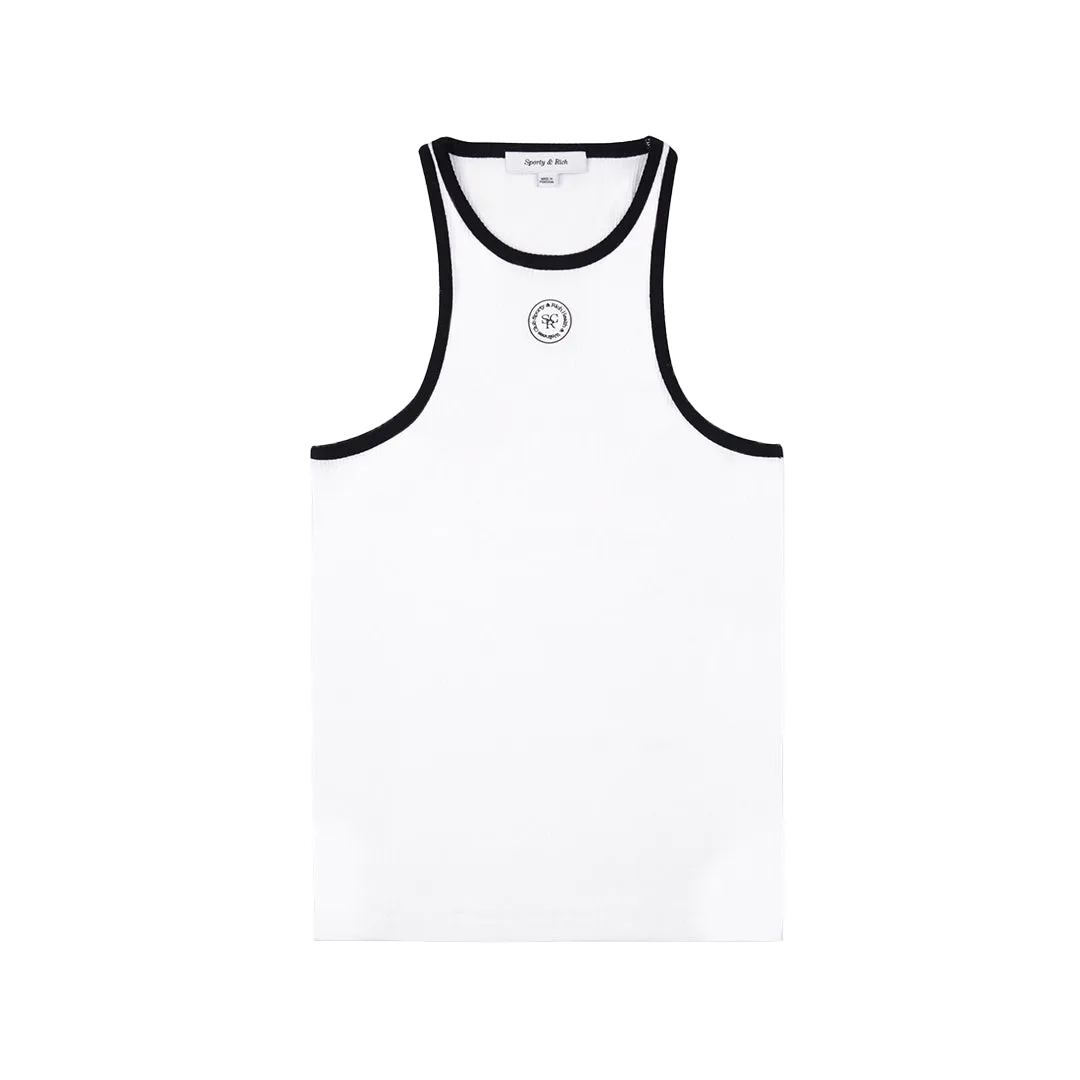SRHWC Ribbed Tank White/Black