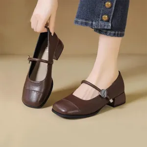 Tessa | Stylish Block Heel Pumps