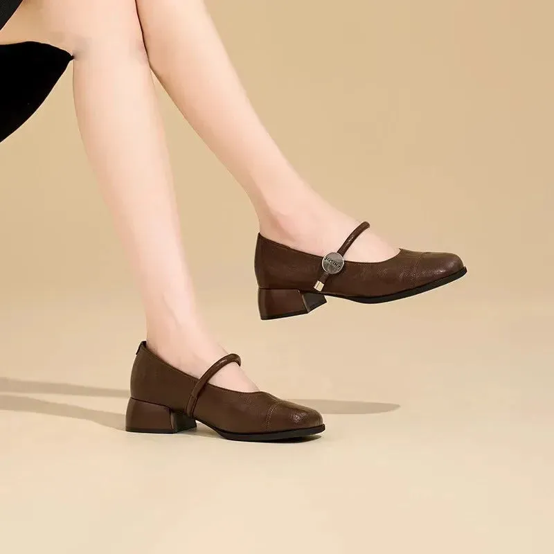 Tessa | Stylish Block Heel Pumps