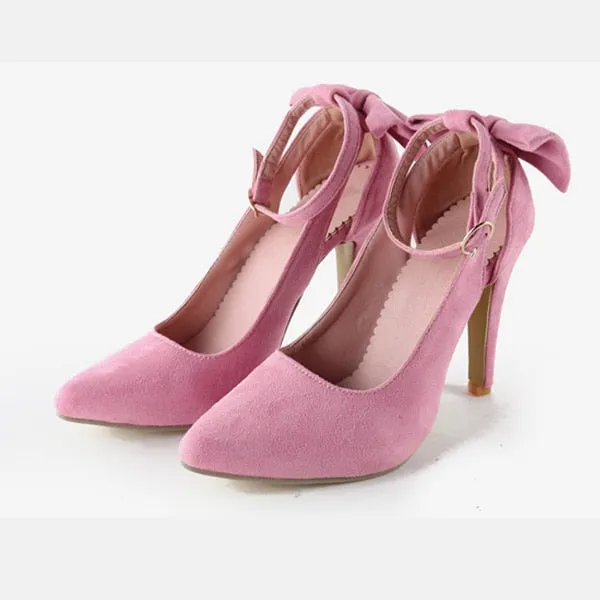 Women Pointed Toe Buckle Strap Butterfly Summer Sexy Party Shoes